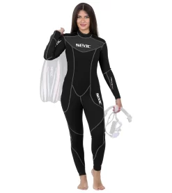 Women's Sense Black 3mm Full Wetsuit