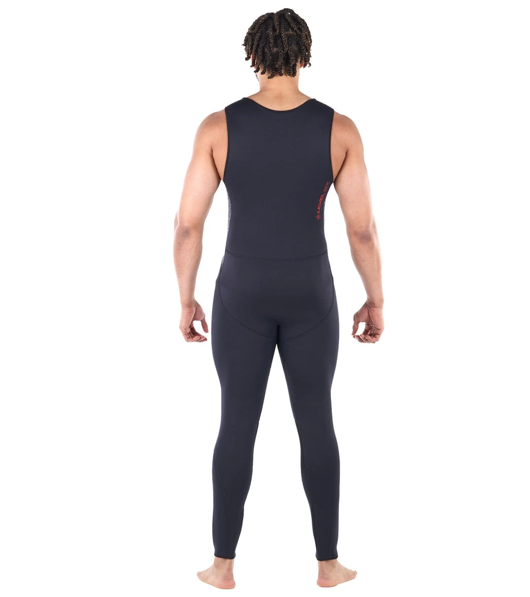 Level Six Men's Farmer John Front Zip Long John Neoprene Wetsuit - Image 3