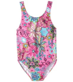 Girls' Topsy Turvy Basic Tank One Piece Swimsuit (Toddler, Little Kid)