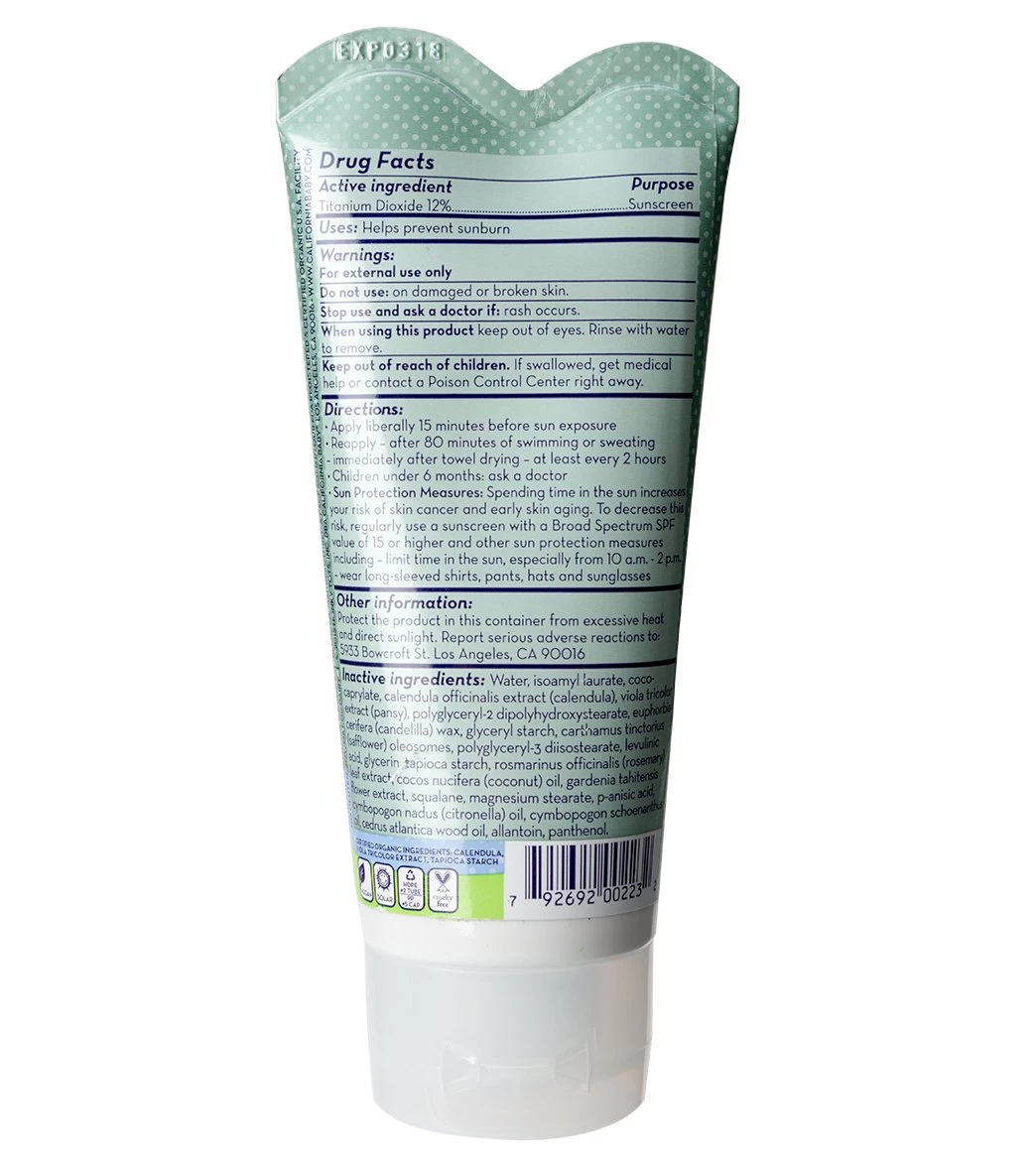 California Baby Summer Blend Broad Spectrum SPF 30+ Sunscreen - Image 2