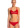 Lifeguard Cross Back Two Piece Swimsuit Set