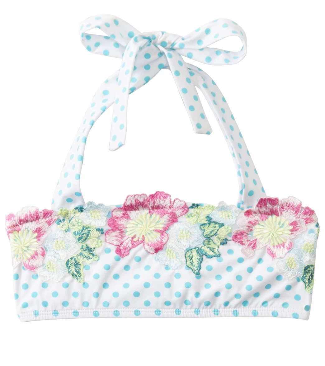 Girls' Garden Party Polka Dot Halter Top (7yrs-14yrs)