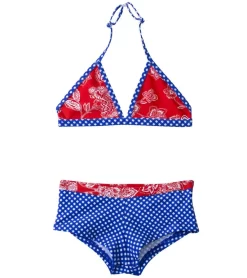 Girls Fitted Rashguard/Two Piece Boyleg Set (3T-6yrs)