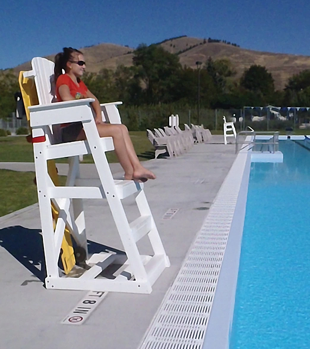 Spectrum Mendota 36" Recycled Plastic Guard Chair - Image 3