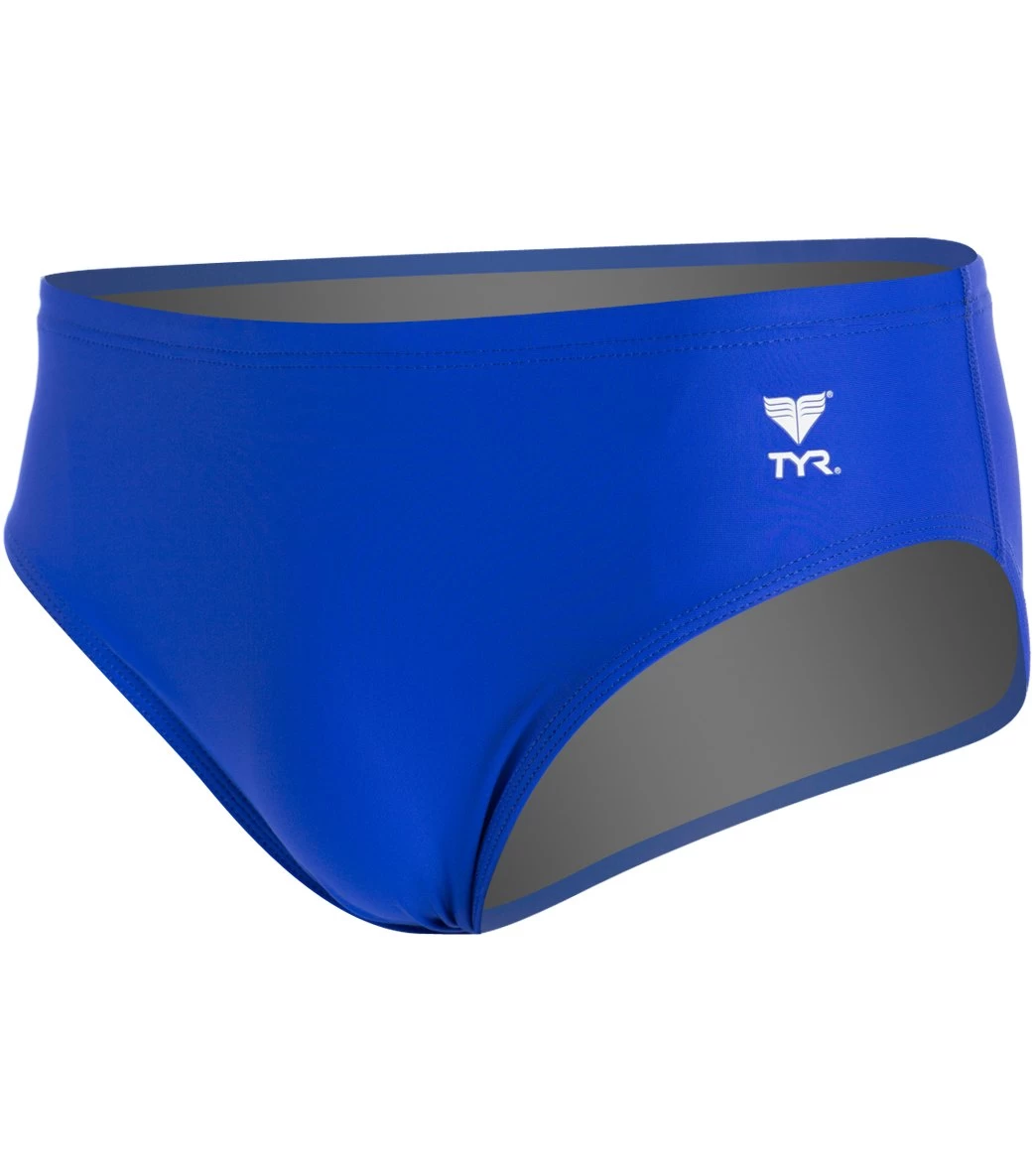Men's TYReco Solid Racer Brief Swimsuit