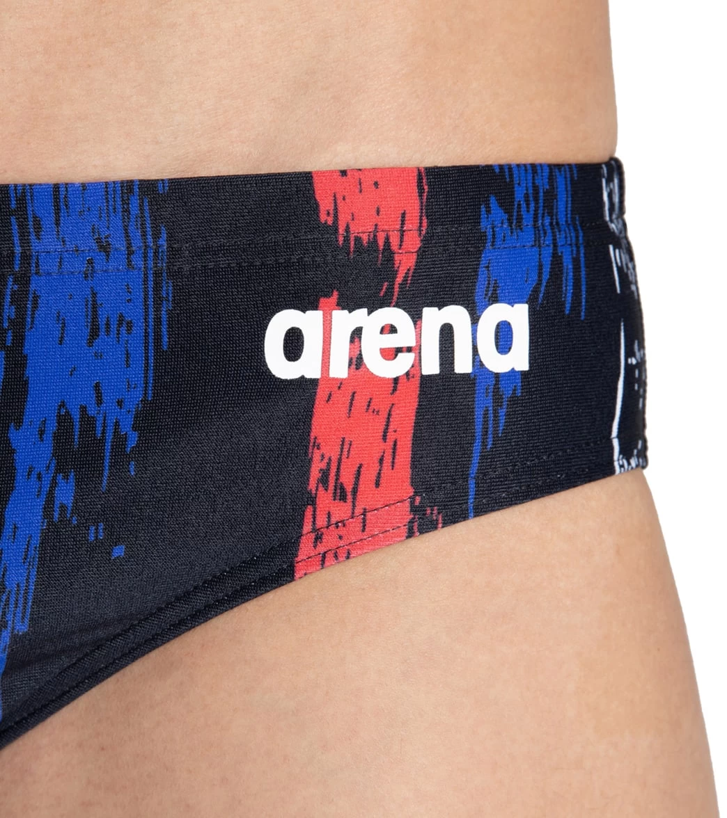 Arena Men's Team Painted Stripes Brief Swimsuit - Image 4