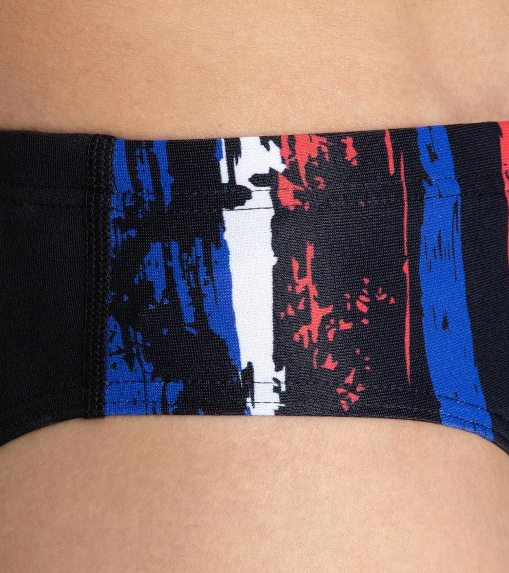 Arena Men's Team Painted Stripes Brief Swimsuit - Image 5