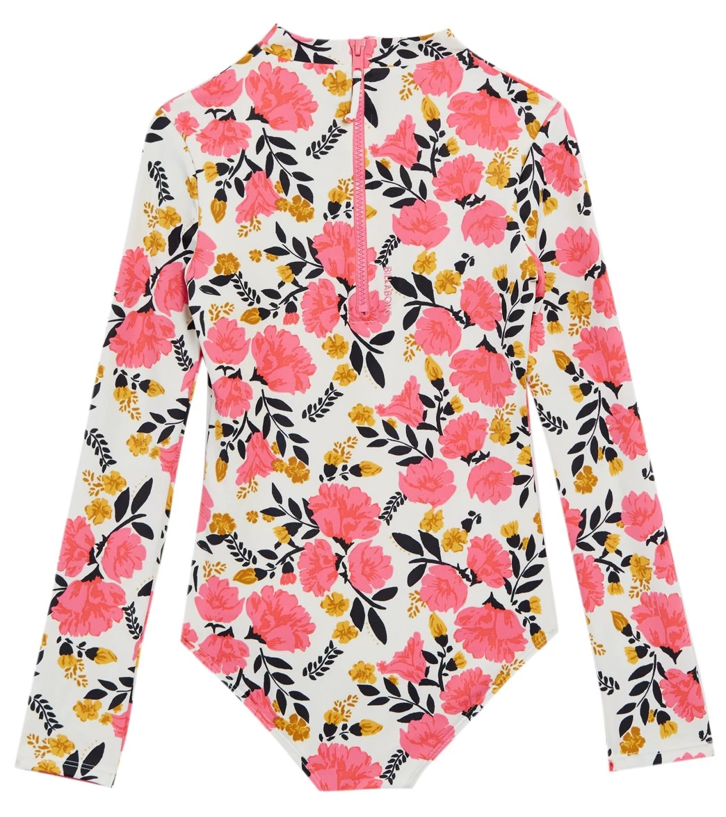 Billabong Long Sleeve One Piece Swimsuit (Little Kid, Big Kid) - Image 2