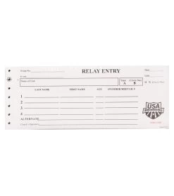 Relay Entry Slip