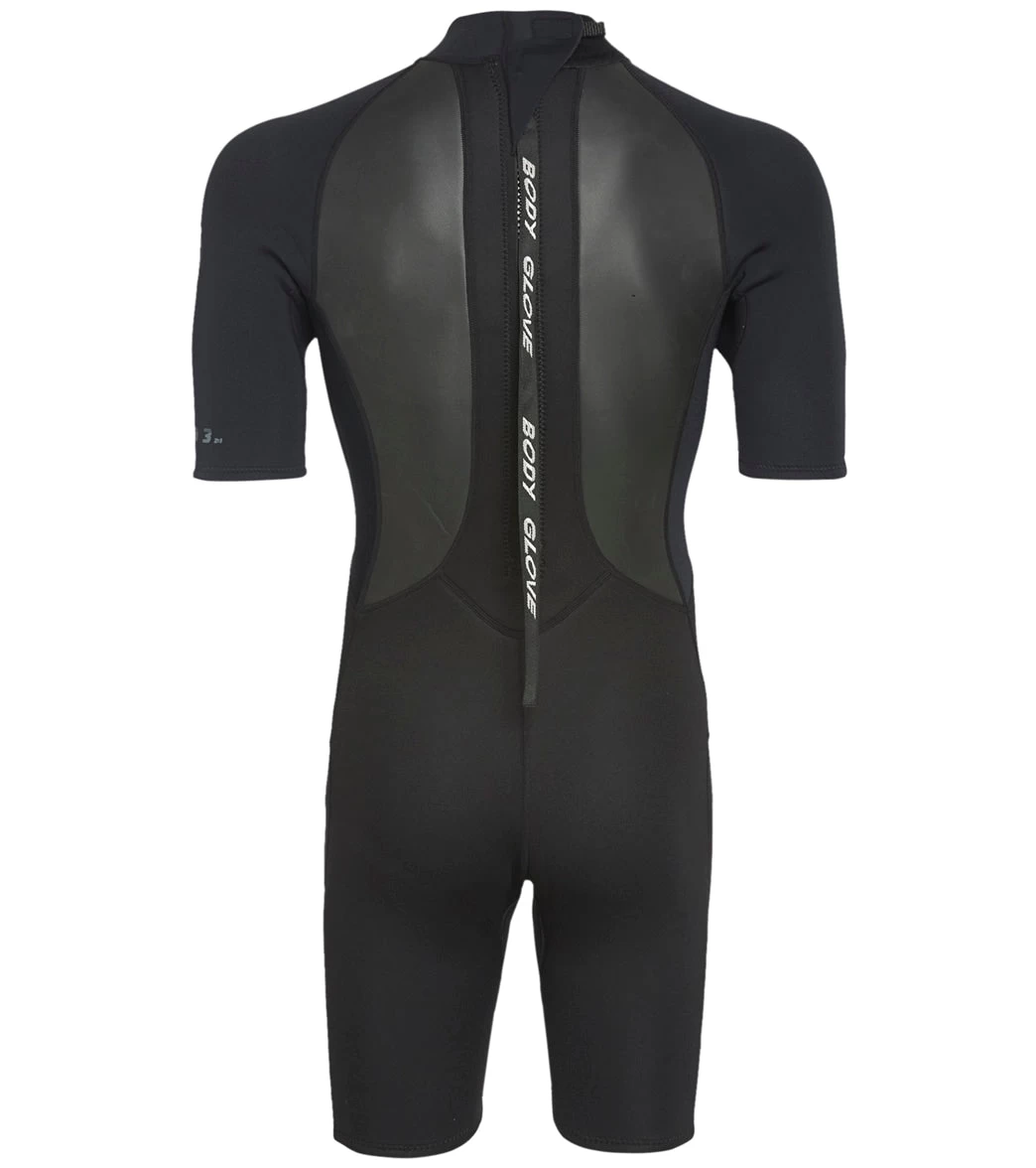 Body Glove Men's 2/1mm PRO 3 Back Zip Short Sleeve Springsuit - Image 2