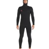 Body Glove Men's Red Cell 5/4/3mm Hooded Slant Zip Full Wetsuit