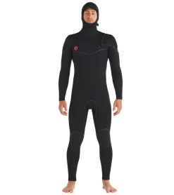 Body Glove Men's Red Cell 5/4/3mm Hooded Slant Zip Full Wetsuit
