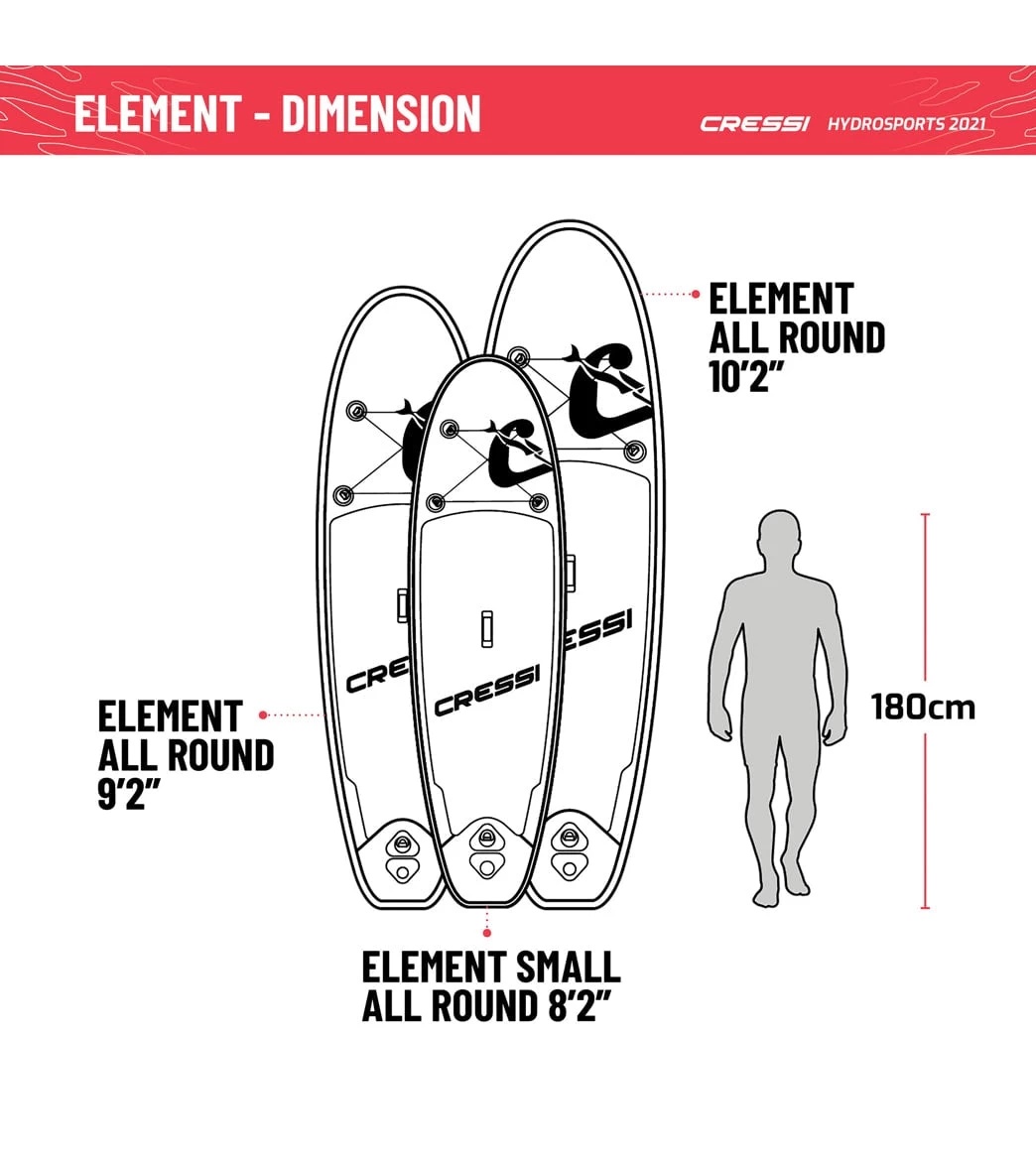 CRESSI Element All Around Inflatable SUP 10’2’’ Set - Image 9