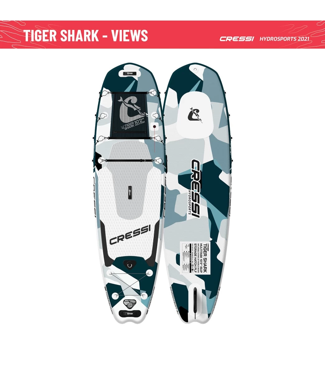 CRESSI Tiger Shark Multitask 10’2’’ Inflatable SUP Set - Image 12