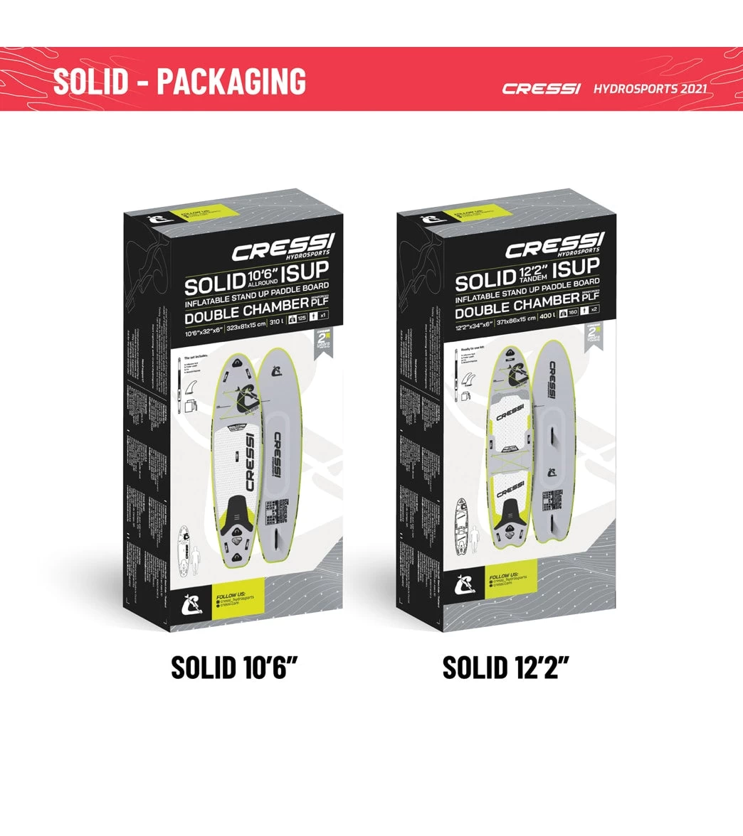 CRESSI Solid Tandem Dc 12'2'' Inflatable SUP - Image 9
