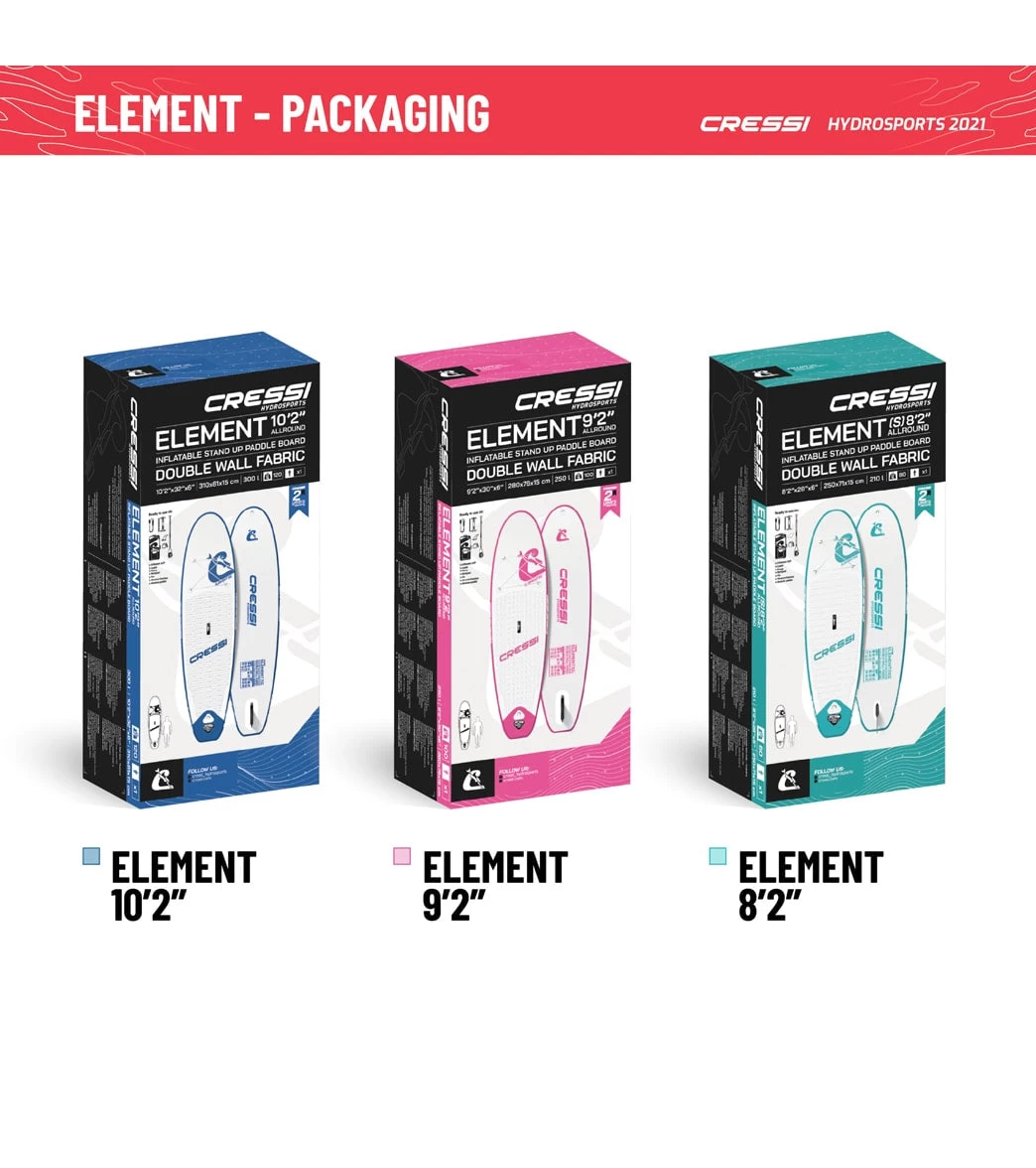 CRESSI Element All Around 9'2 Inflatable SUP Set - Image 10