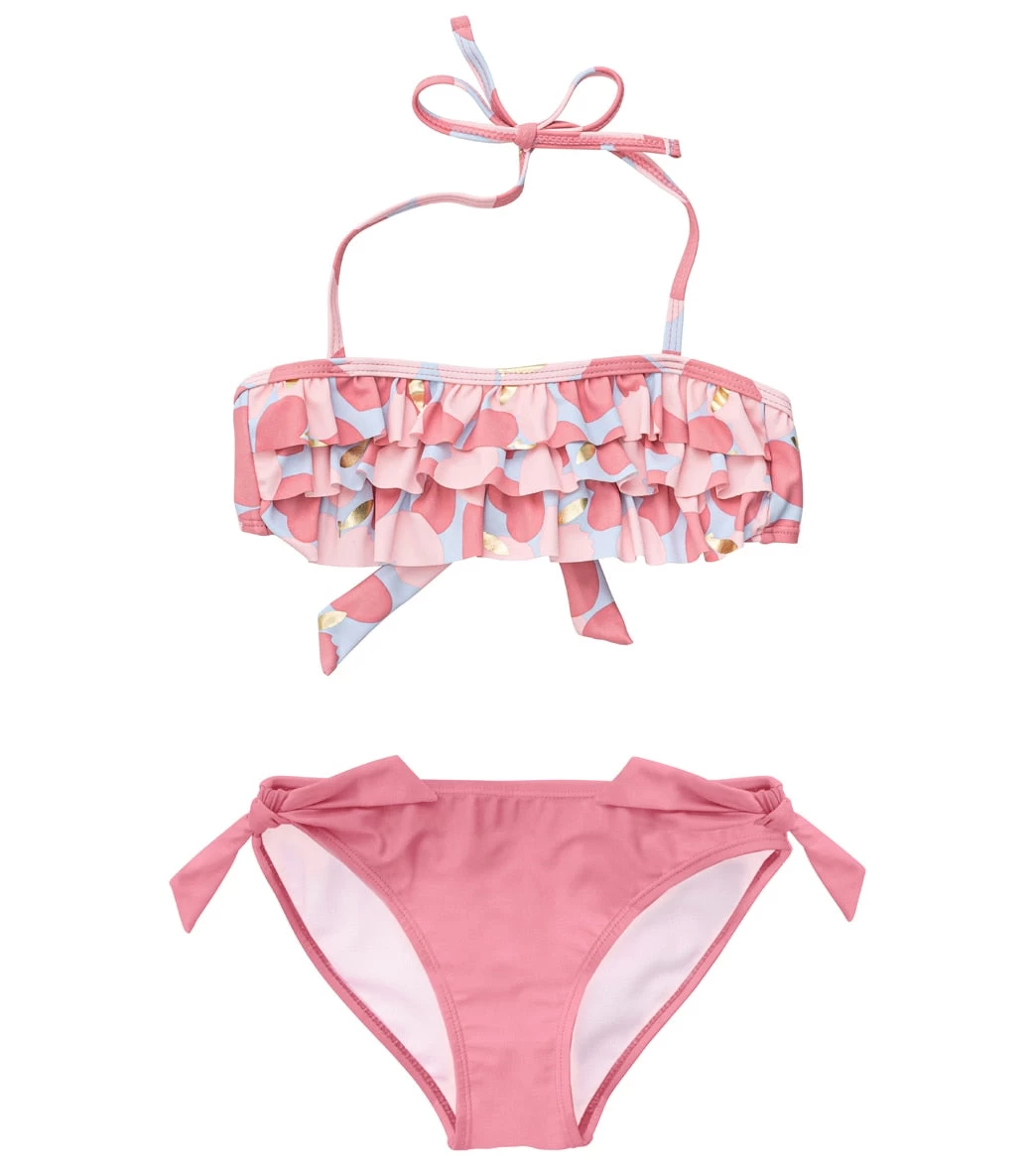 Girls' Apple Love Bandeau Bikini Set (Toddler, Little Kid)