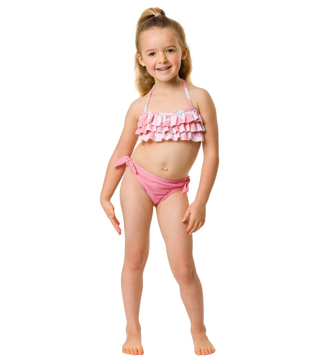 Girls' Apple Love Bandeau Bikini Set (Toddler, Little Kid) - Image 4