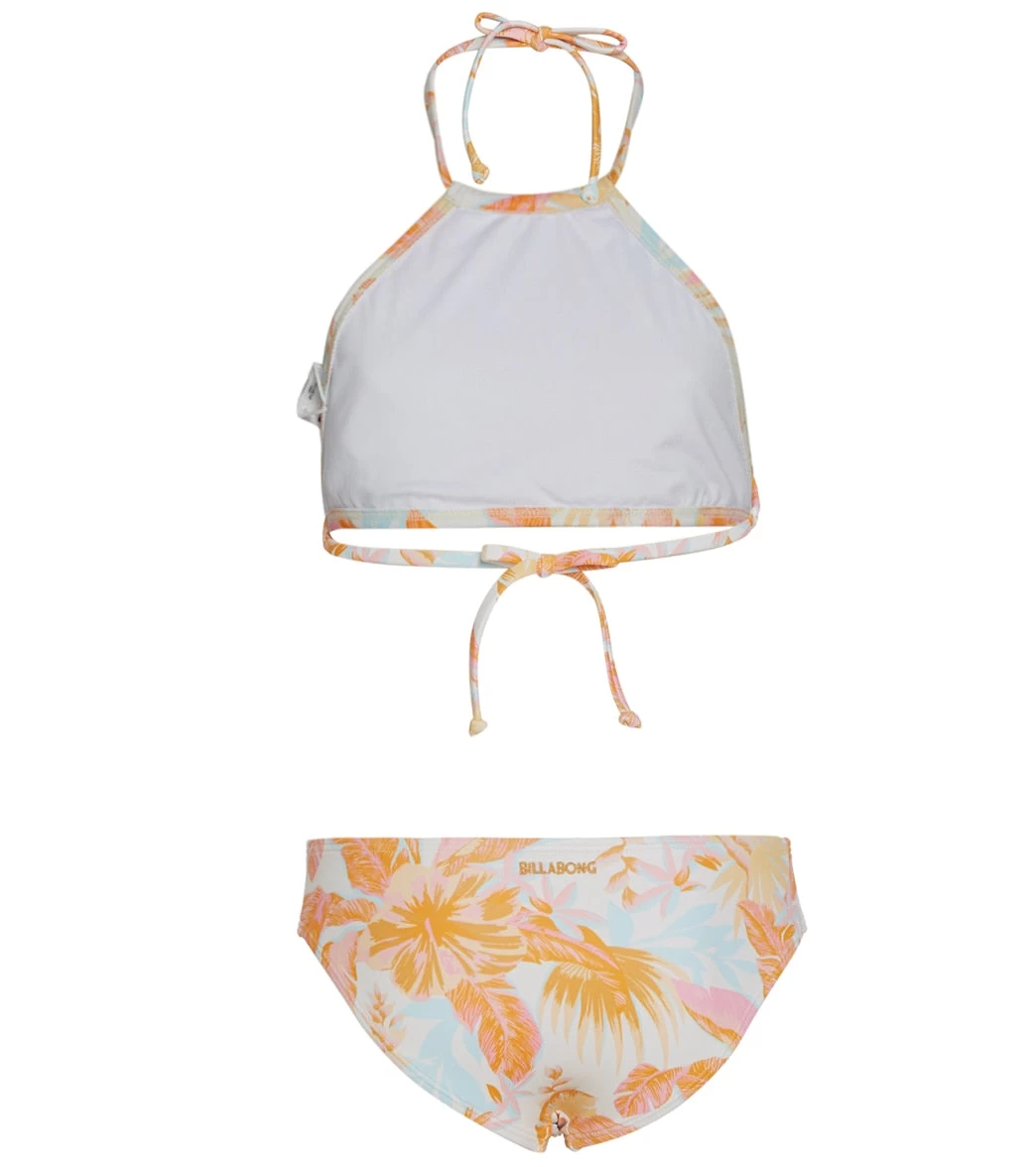 Billabong Girls' Tropical Punch High Neck Two Piece Bikini Set (Little Kid, Big Kid) - Image 2