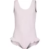 Girls' Pink Gingham Seersucker Delaney UPF 50+ One Piece Swimsuit (Baby, Toddler, Little Kid)