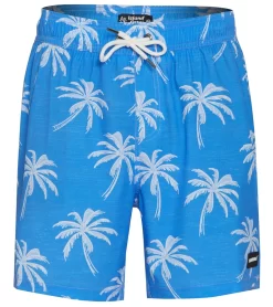 Men's 17" Palmlaza Printed Swim Trunks