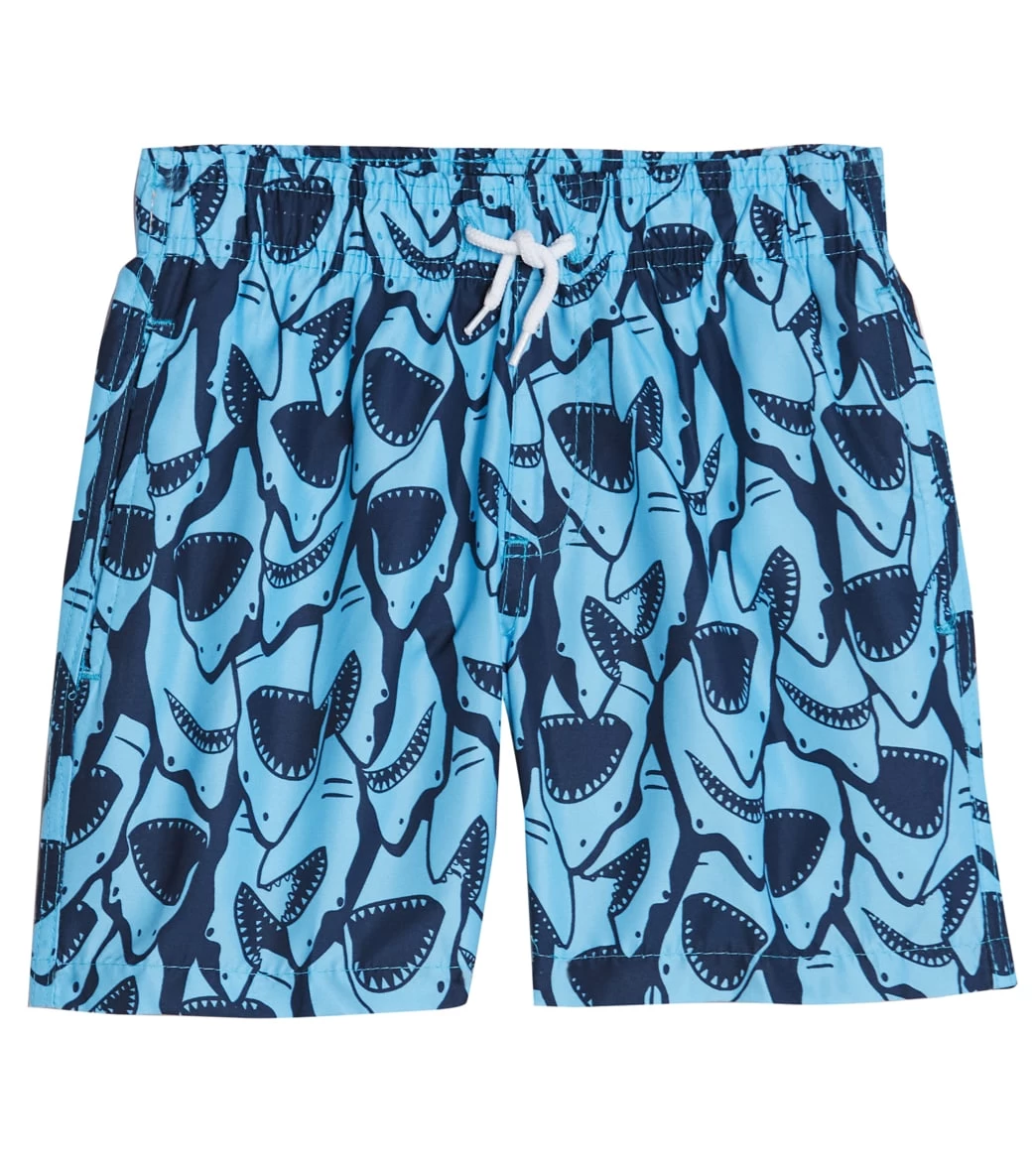 Boys' Shark Camp Shirt & Swim Trunks Set (Big Kid) - Image 5