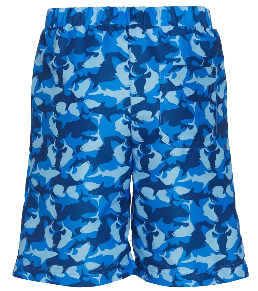 Boys' Camo Shark Swim Trunks (Little Kid, Big Kid) - Image 2