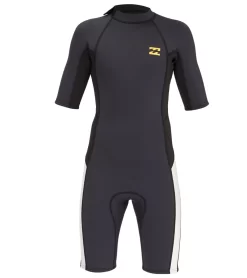 Billabong Kids' 2/2mm Absolute Back Zip Short Sleeve Springsuit
