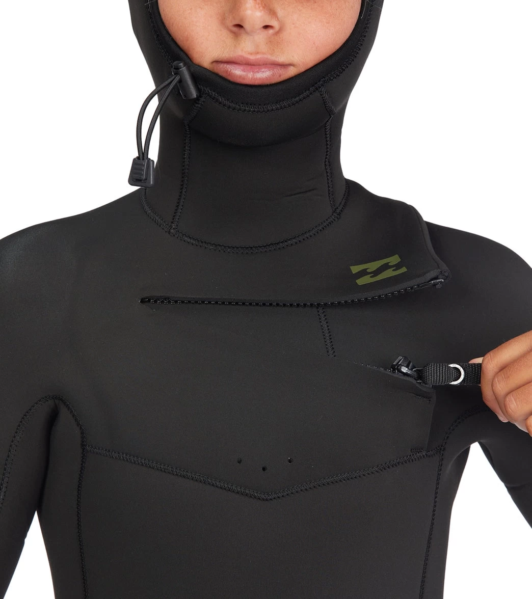 Billabong Youth 5/4mm Absolute Chest Zip Hooded Fullsuit Wetsuit - Image 4