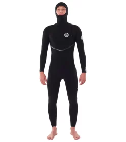 Rip Curl Men's 4/3mm E-Bomb Long Sleeve Zip Free Hooded Fullsuit Wetsuit