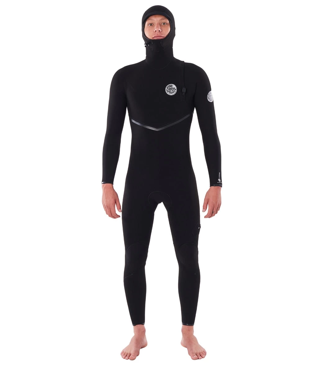 Rip Curl Men's 4/3mm E-Bomb Long Sleeve Zip Free Hooded Fullsuit Wetsuit