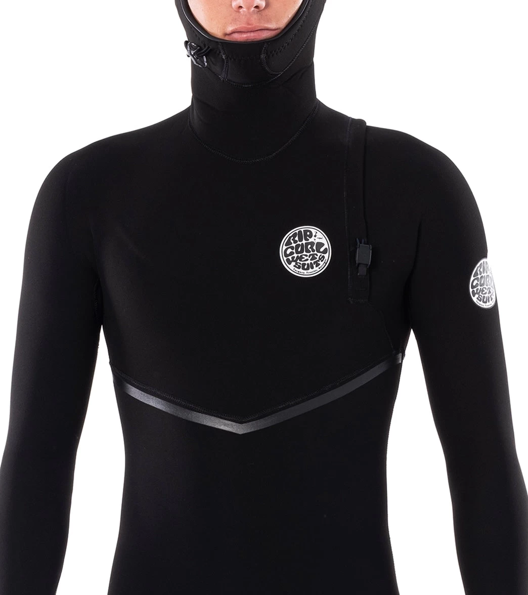 Rip Curl Men's 4/3mm E-Bomb Long Sleeve Zip Free Hooded Fullsuit Wetsuit - Image 6