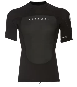 Rip Curl Men's 1.5mm Omega Short Sleeve Back Zip Wetsuit Jacket