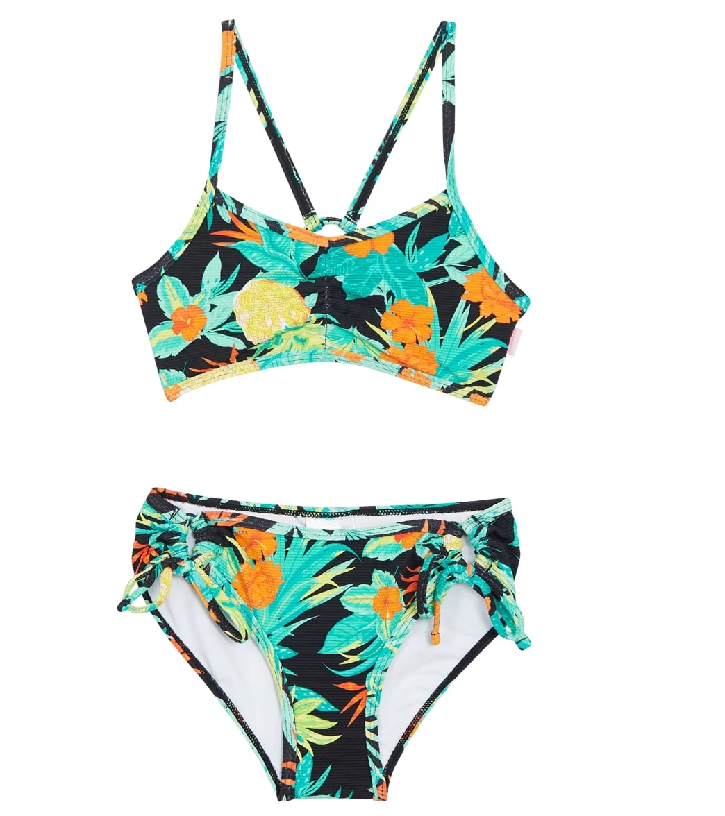 Seafolly Girls' Tropical Nights Two Piece Bikini Set (Big Kid)
