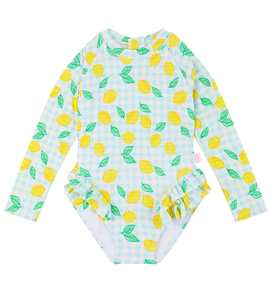 Seafolly Girls' Lisbon Long Sleeve One Piece Swimsuit (Baby, Toddler, Little Kid)