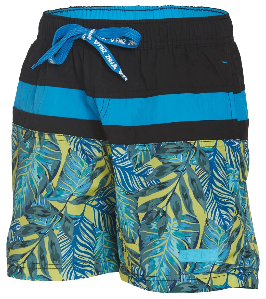 Boys' Tropical Leaf Splice Swim Trunks (Little Kid, Big Kid) - Image 2