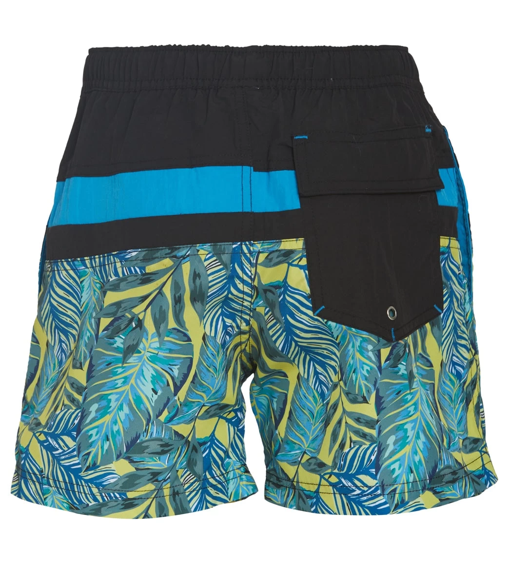 Boys' Tropical Leaf Splice Swim Trunks (Little Kid, Big Kid) - Image 3
