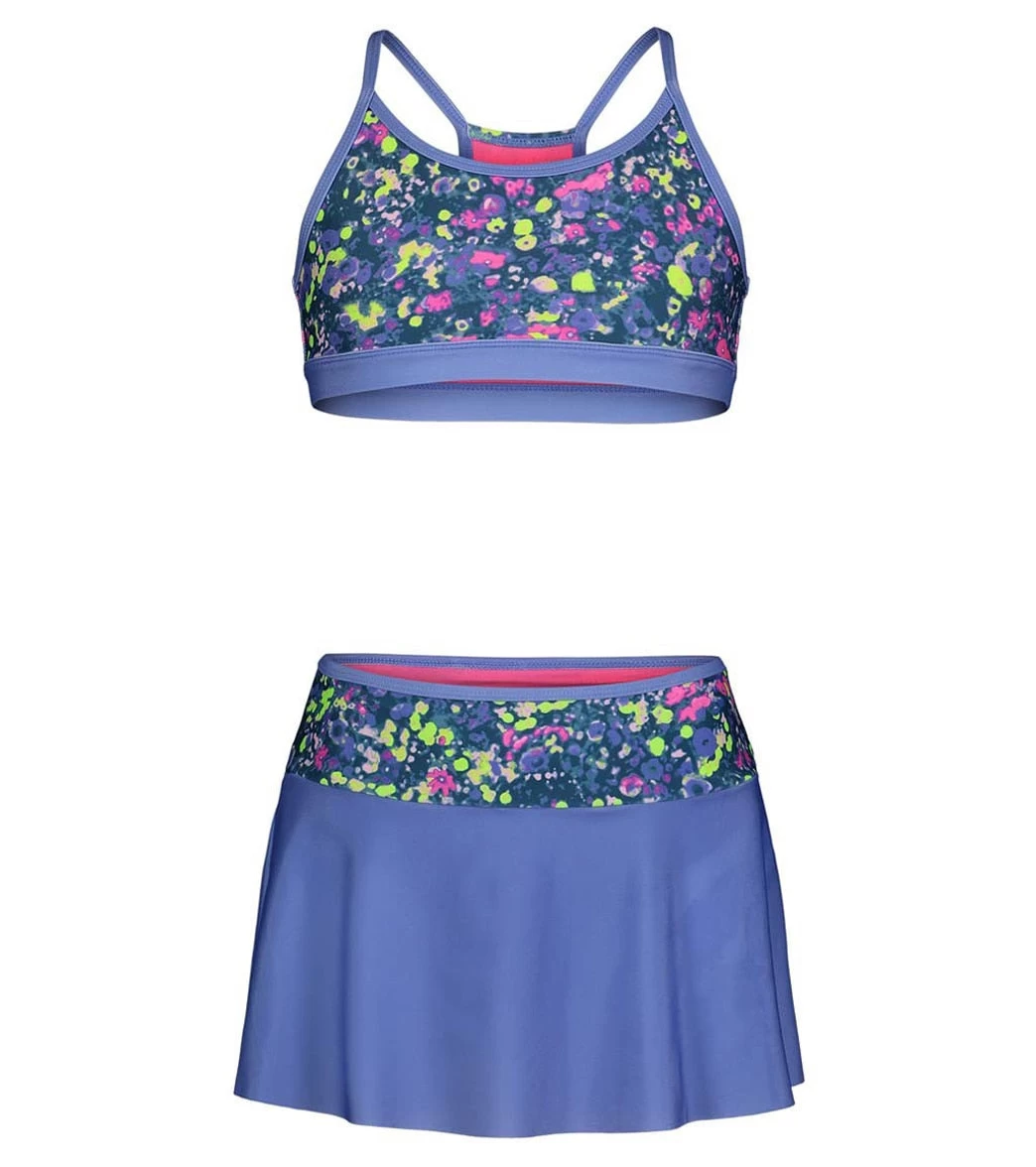 Under Armour Girls' UA Two Piece Swim Skirt Set (Toddler, Little Kid, Big Kid)
