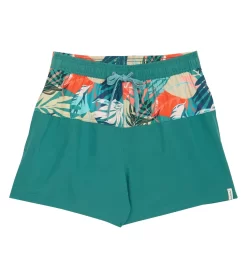 Men's Palm Inset Swim Trunks